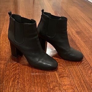 Tory Burch Black Leather Ankle Boots